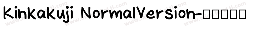 Kinkakuji NormalVersion字体转换